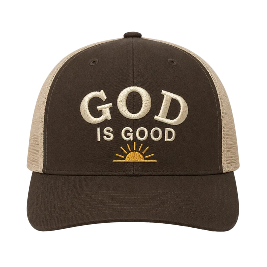 God Is Good Camo Snapback Hat – Christian Embroidered Faith Cap