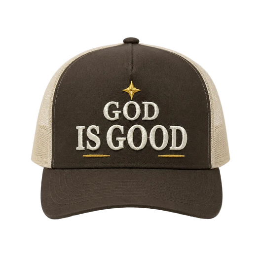 God Is Good Camo Snapback Hat – Christian Embroidered Faith Cap