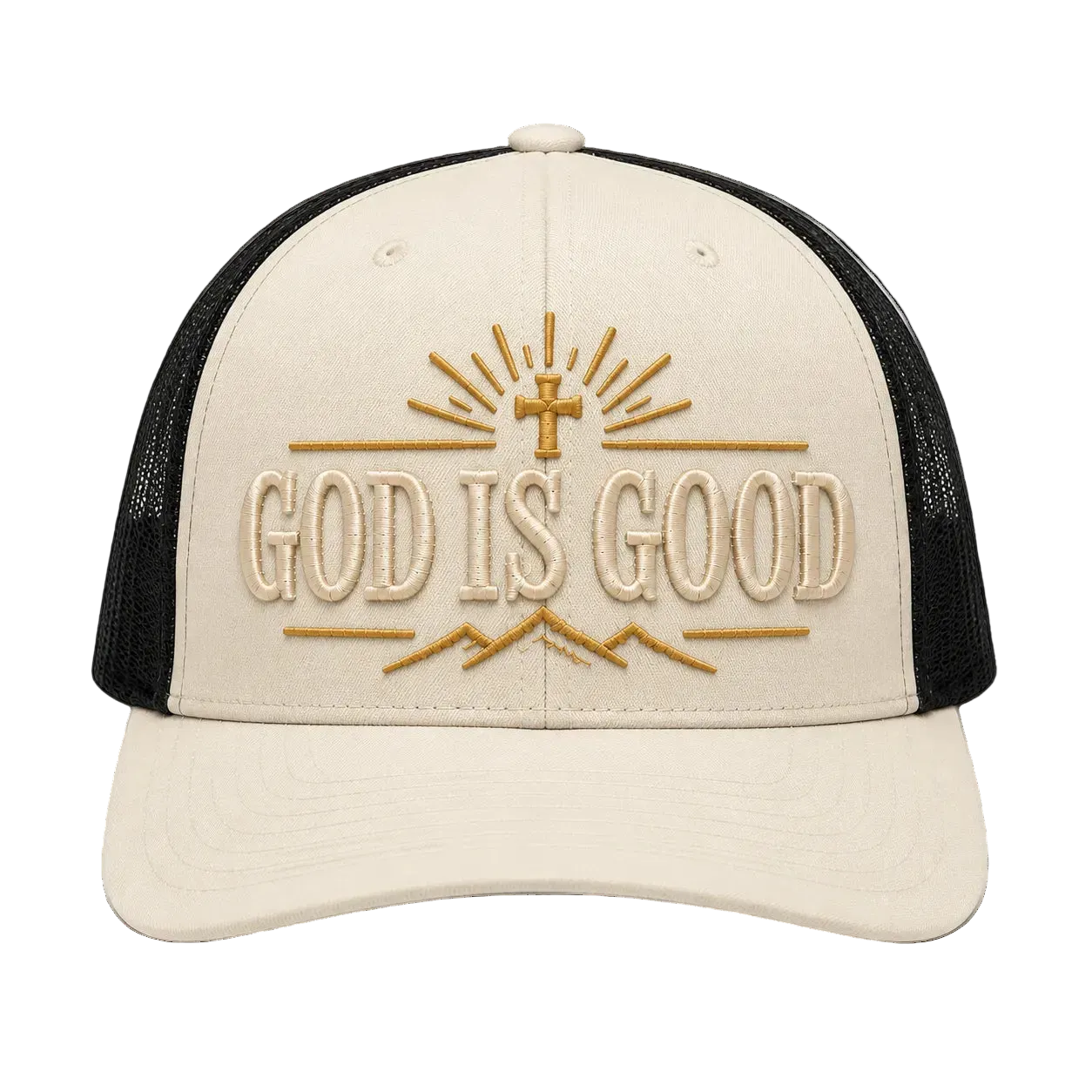 God Is Good All the Time Camo Snapback Hat – Christian Embroidered Outdoor Cap