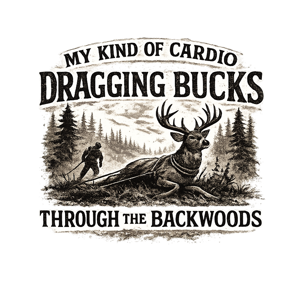 My Kind of Cardio Dragging Bucks Hunting T-Shirt