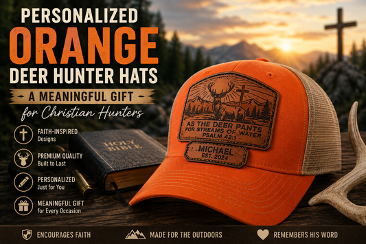 Personalized Orange Deer Hunter Hats: A Meaningful Gift for Christian Hunters