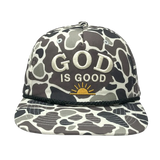God Is Good Camo Snapback Hat – Christian Embroidered Faith Cap