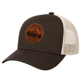 Personalized Christian Wilderness Bear Leather Patch Hat