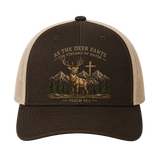 Psalm 42:1 Deer Embroidered Trucker Hat – Christian Hunting Cap