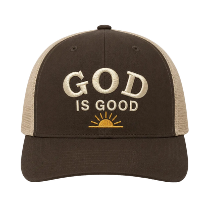 God Is Good Camo Snapback Hat – Christian Embroidered Faith Cap