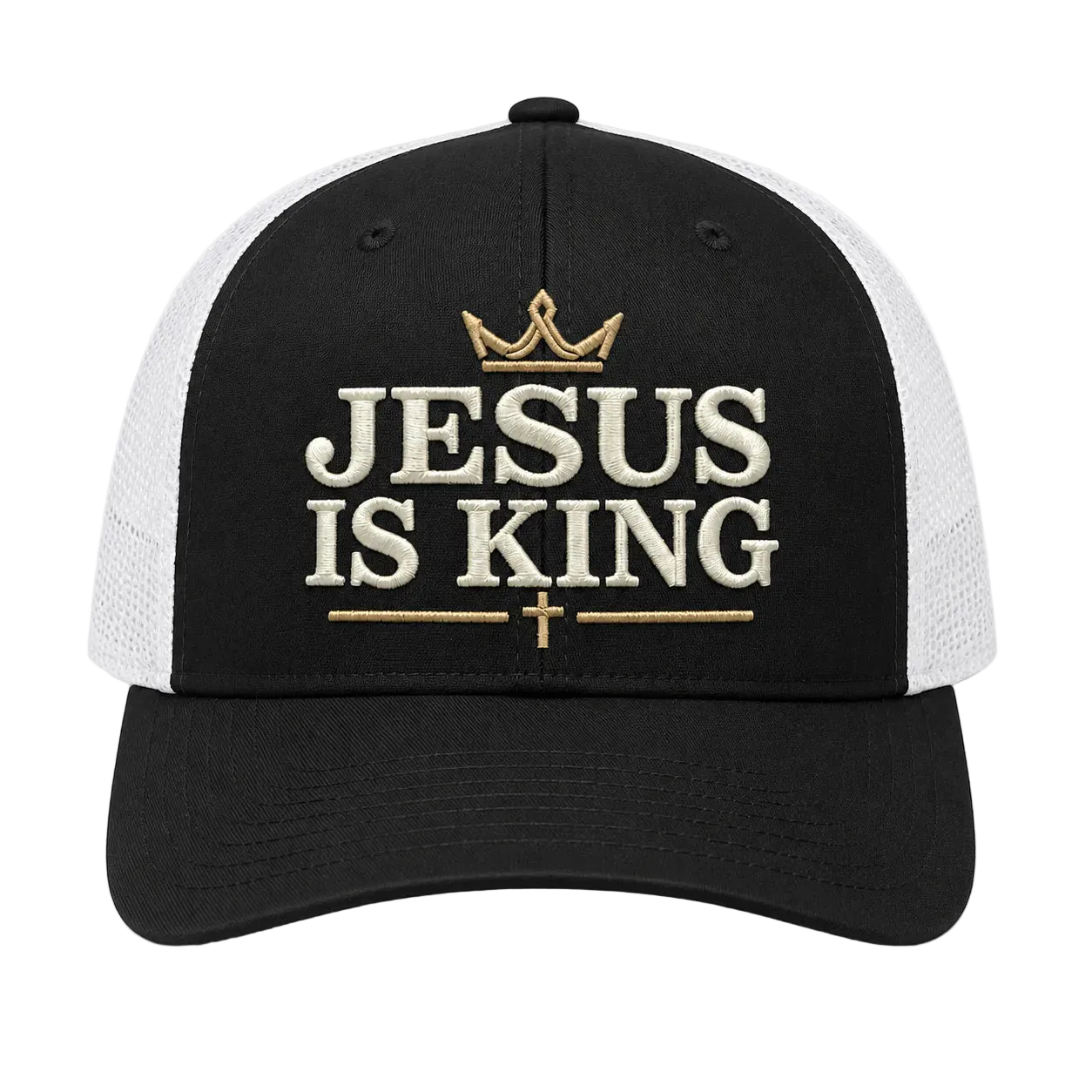 Jesus Is King Camo Rope Snapback Hat – Christian Embroidered Outdoor Cap