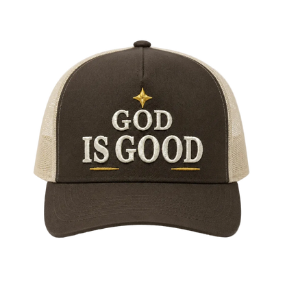 God Is Good Camo Snapback Hat – Christian Embroidered Faith Cap