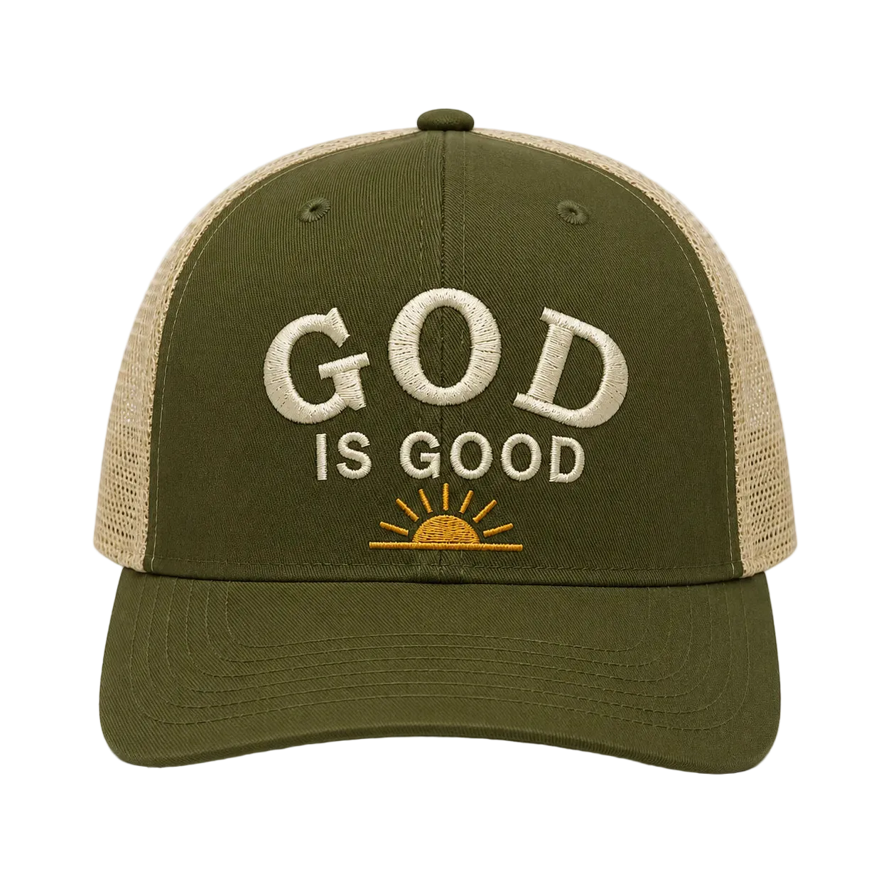 God Is Good Camo Snapback Hat – Christian Embroidered Faith Cap
