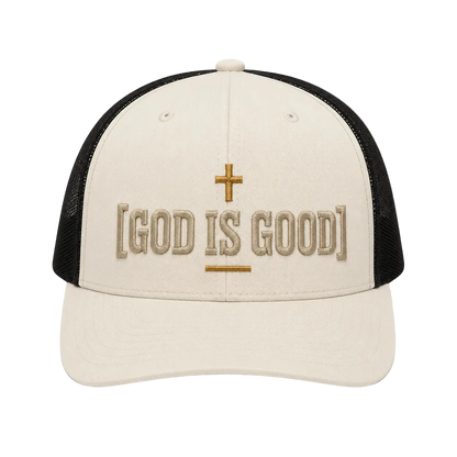 God Is Good Camo Rope Snapback Hat – Christian Embroidered Outdoor Cap