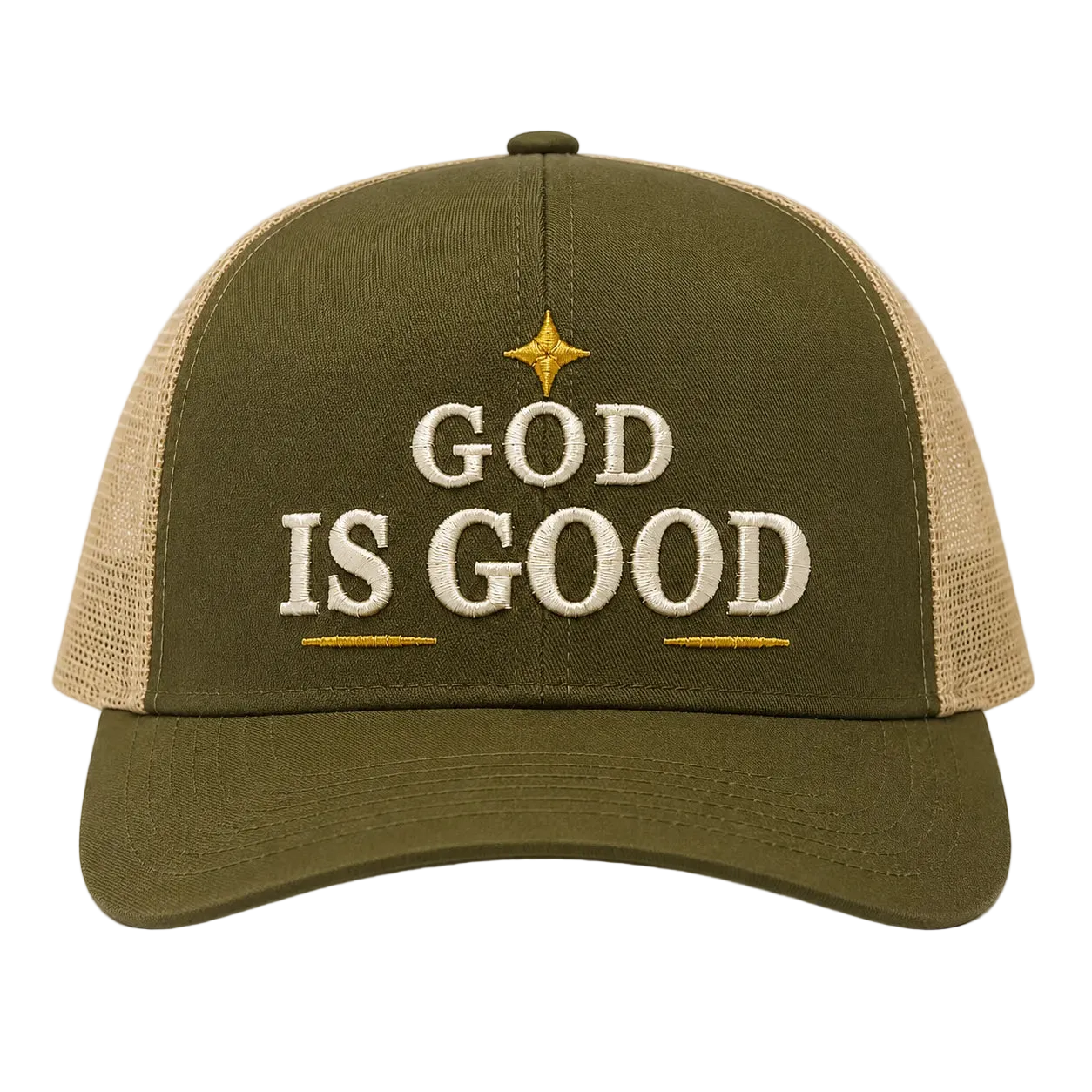 God Is Good Camo Snapback Hat – Christian Embroidered Faith Cap
