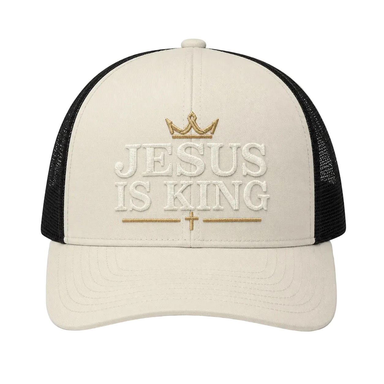 Jesus Is King Camo Rope Snapback Hat – Christian Embroidered Outdoor Cap