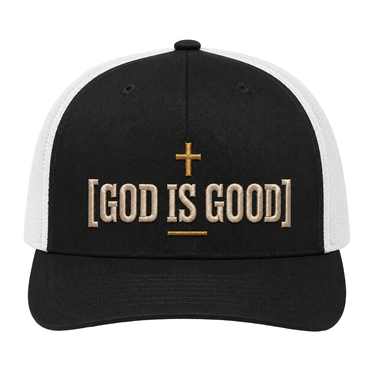 God Is Good Camo Rope Snapback Hat – Christian Embroidered Outdoor Cap