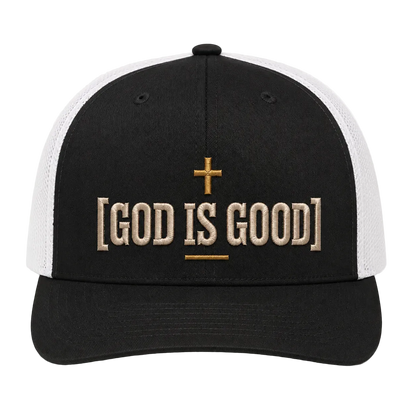 God Is Good Camo Rope Snapback Hat – Christian Embroidered Outdoor Cap