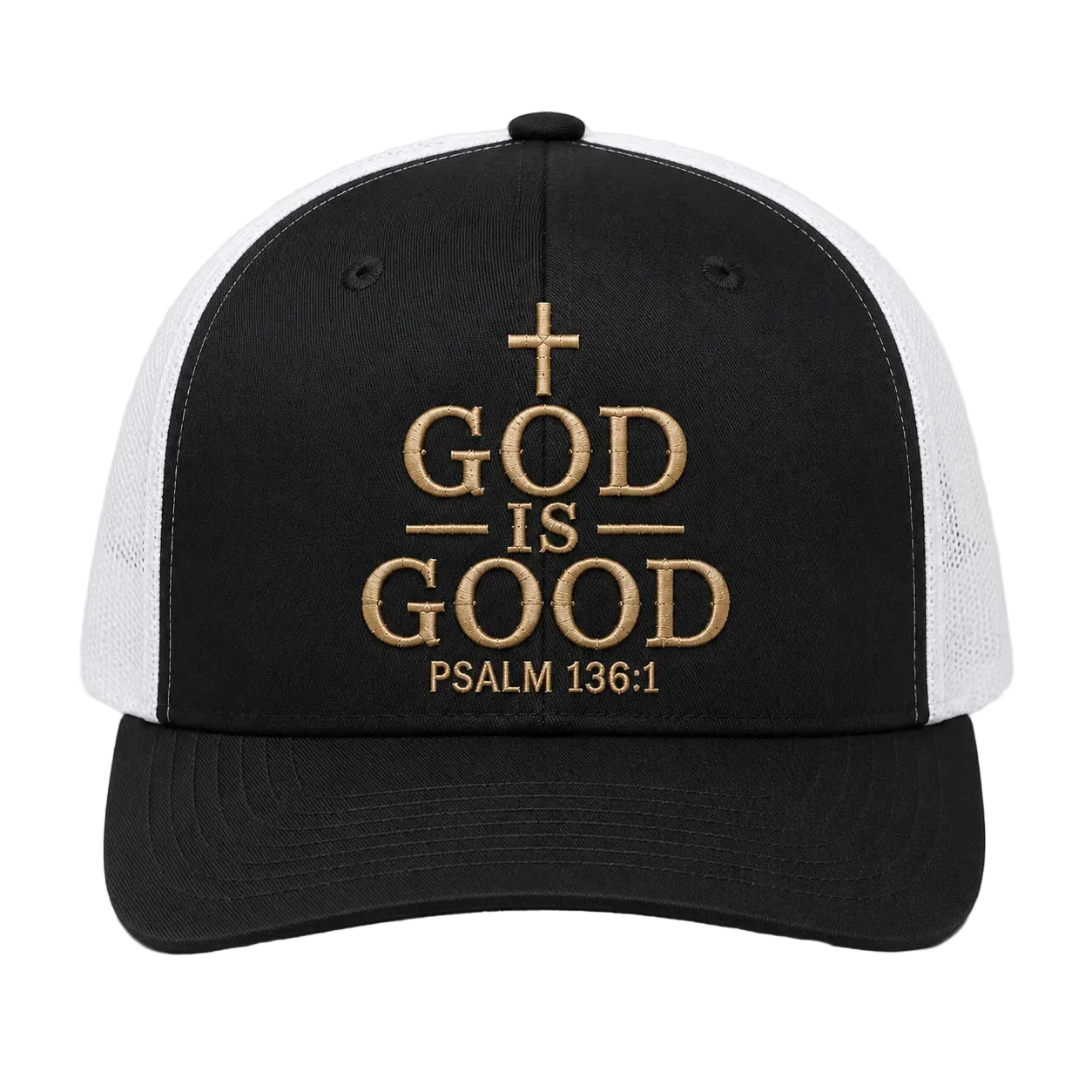 God Is Good Camo Rope Snapback Hat – Christian Embroidered Outdoor Cap