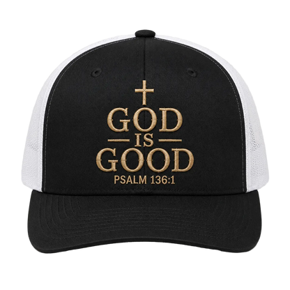 God Is Good Camo Rope Snapback Hat – Christian Embroidered Outdoor Cap