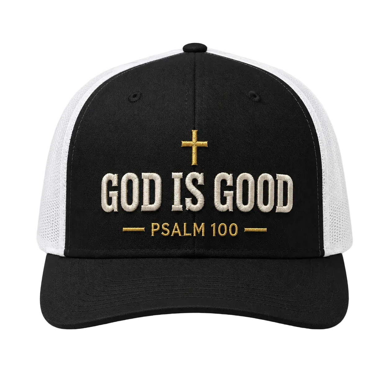 God Is Good Camo Rope Snapback Hat – Christian Embroidered Outdoor Cap