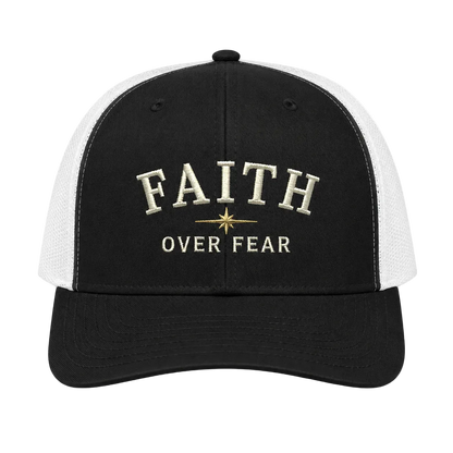 Faith Over Fear Camo Rope Snapback Hat – Christian Embroidered Outdoor Cap