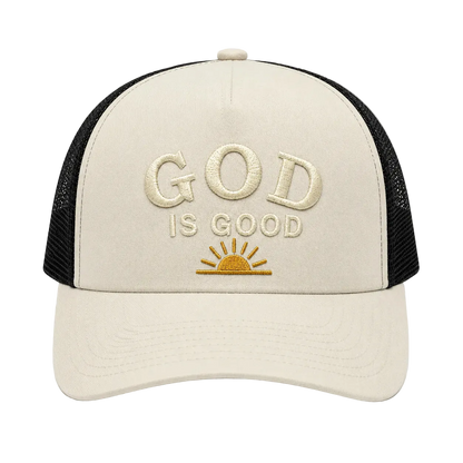 God Is Good Camo Snapback Hat – Christian Embroidered Faith Cap