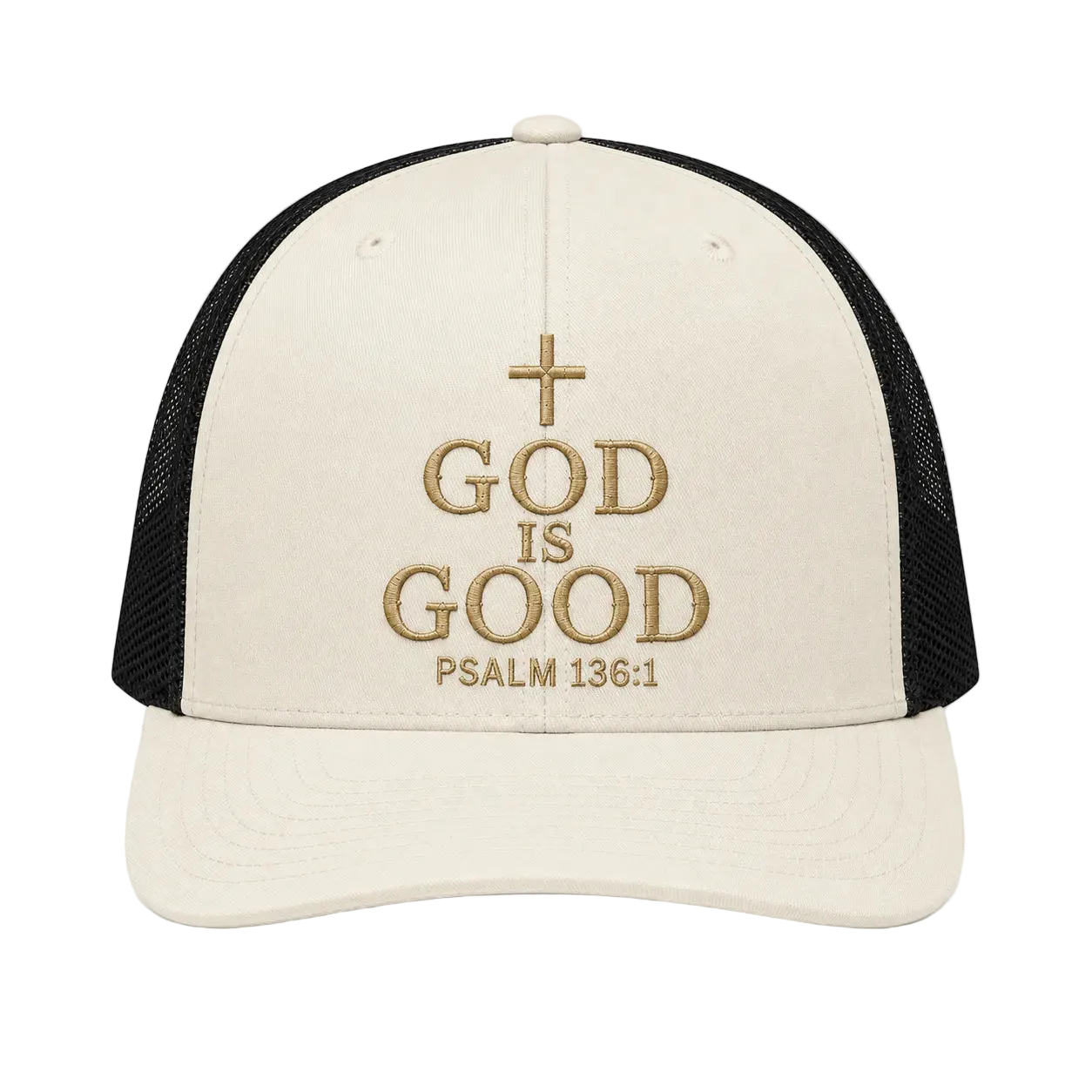 God Is Good Camo Rope Snapback Hat – Christian Embroidered Outdoor Cap