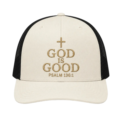 God Is Good Camo Rope Snapback Hat – Christian Embroidered Outdoor Cap