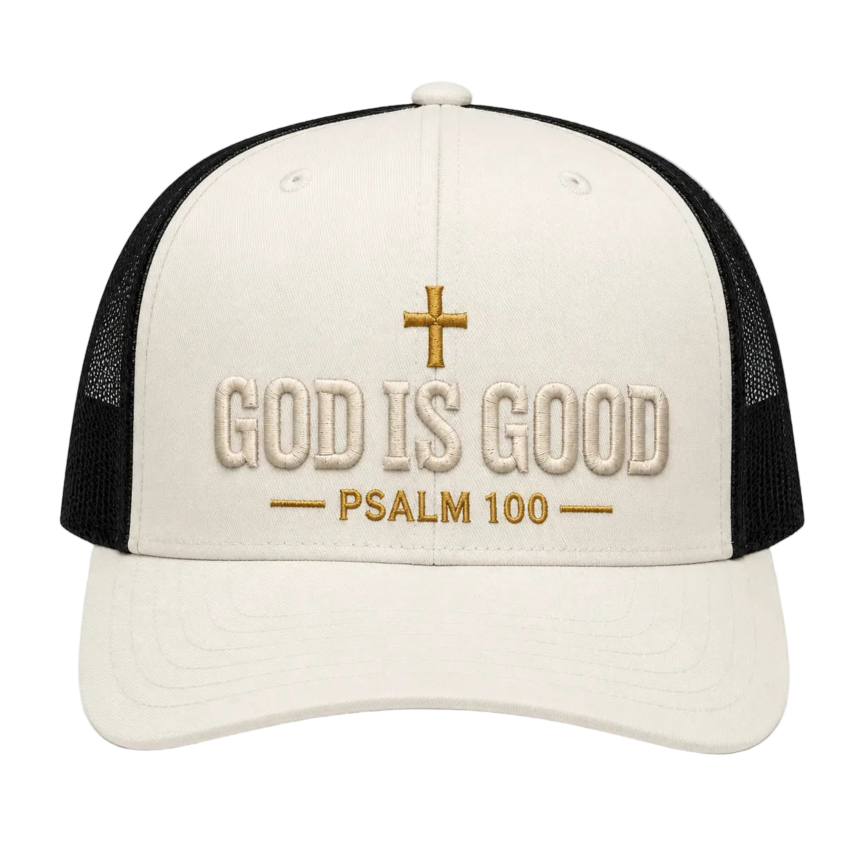 God Is Good Camo Rope Snapback Hat – Christian Embroidered Outdoor Cap