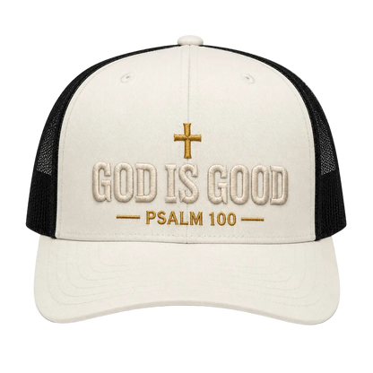 God Is Good Camo Rope Snapback Hat – Christian Embroidered Outdoor Cap