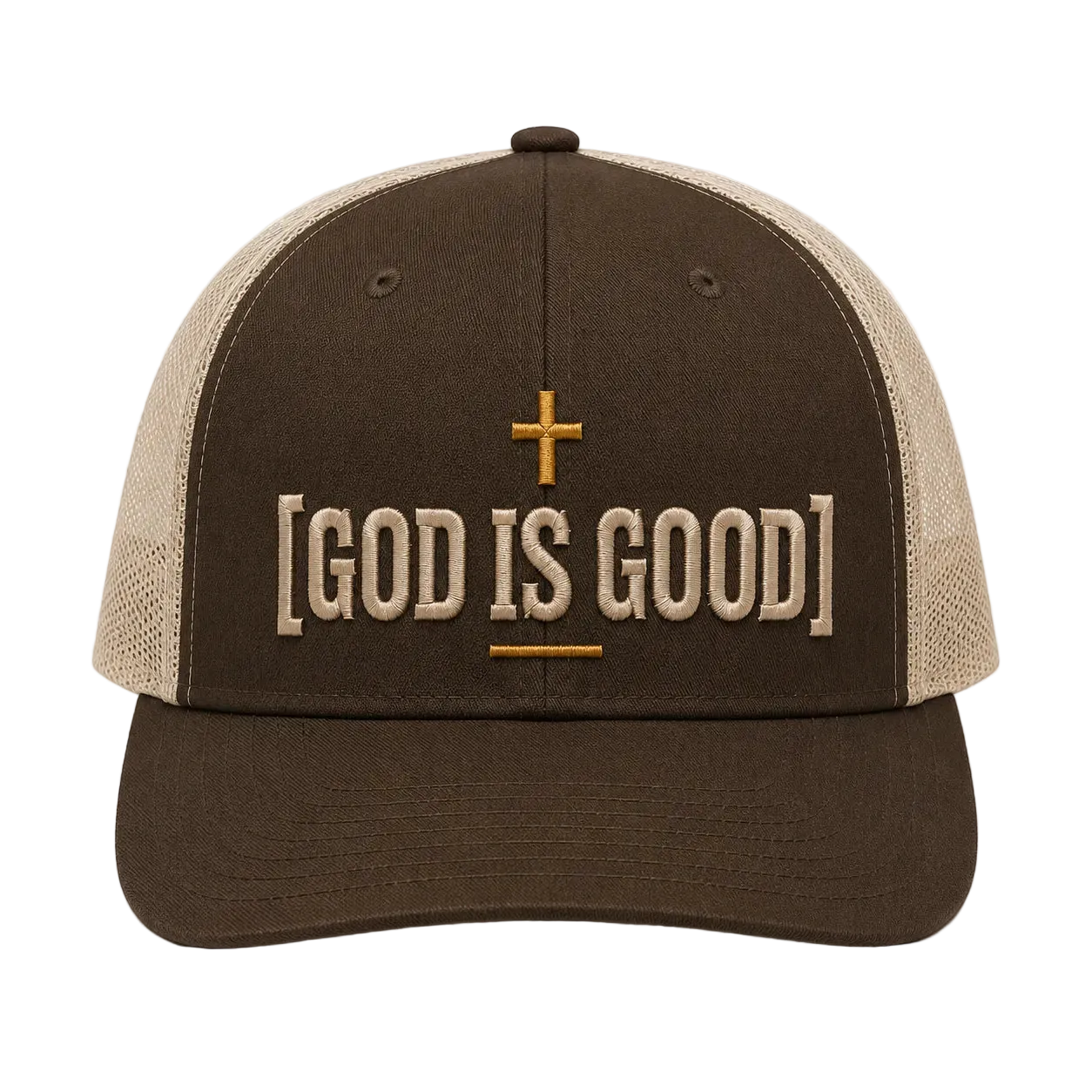 God Is Good Camo Rope Snapback Hat – Christian Embroidered Outdoor Cap