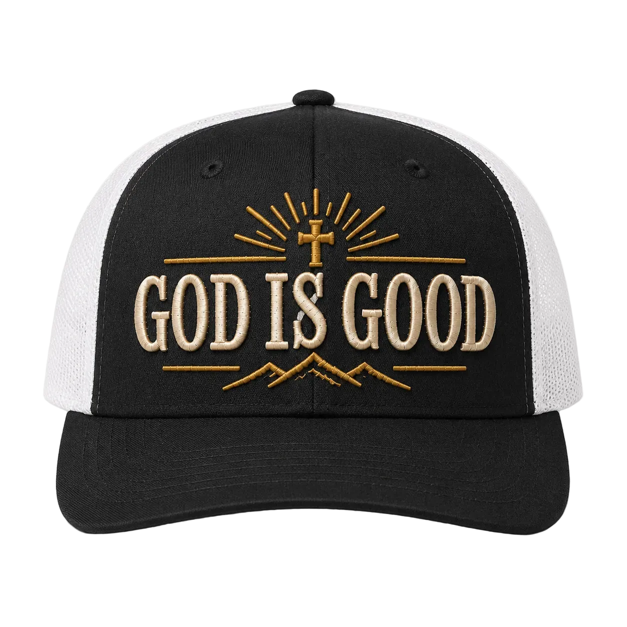 God Is Good All the Time Camo Snapback Hat – Christian Embroidered Outdoor Cap