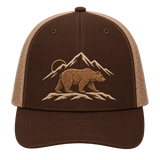 Wild Horizon Bear Embroidered Trucker Hat – Mountain Outdoor Cap