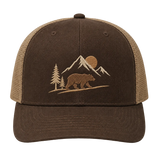 Cedar Pass Bear Embroidered Trucker Hat – Backcountry Trail Cap